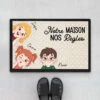 Notre Maison, Nos Règles Avec Les Enfants - Cadeau Personnalisé | Paillasson Pour Famille -Vivelamode Soldes Magasin 3258DFR1 notre maison nos regles avec les enfants paillasson personnalise famille humour