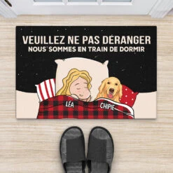 Veuillez Ne Pas Déranger Version Chien - Cadeau Personnalisé| Paillasson Pour Amoureux Des Chiens -Vivelamode Soldes Magasin 3311DFR2 veuillez ne pas deranger version chien paillasson personnalise chien