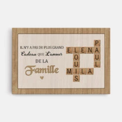 Il N'y A Pas De Plus Grand Cadeau Que L'amour De La Famille - Cadeau Personnalisé | Toile Pour Famille