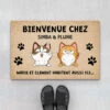 Bienvenue Chez Nous Version Chats Espiègles - Cadeau Personnalisé | Paillasson Pour Amoureux Des Animaux -Vivelamode Soldes Magasin 3336DFR1 bienvenue chez nous version chats espiegles paillasson chat personnalise