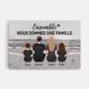 Ensemble Nous Formons Une Famille Version Mer Monochrome - Cadeau Personnalisé | Toile Pour Famille -Vivelamode Soldes Magasin 3364CFR1 ensemble nous formons une famille version mer monochrome toile pour famille personnalisable