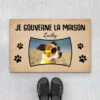Je Gouverne La Maison Avec Photo Du Chien - Cadeau Personnalisé | Paillasson Pour Amoureux Des Chiens -Vivelamode Soldes Magasin 3397DFR1 je gouverne la maison avec photo du chien paillasson chien personnalise