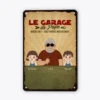 Garage De Réparation De Papa - Cadeau Personnalisé | Plaque En Métal Pour Papa