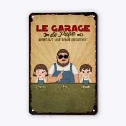 Garage De Réparation De Papa - Cadeau Personnalisé | Plaque En Métal Pour Papa -Vivelamode Soldes Magasin 3405EFR2 garage de reparation de papa plaque personnalisee pour papa c9ba25ab efc8 4218 9fed 23edc162aa88