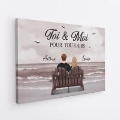 Toi & Moi Ça Va Le Faire - Cadeau Personnalisé | Toile Pour Couple -Vivelamode Soldes Magasin 3411CFR2 toi moi ca va le faire tee shirt personnalise couple