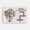 Famille Avec Photo Et Mots Croisés Personnalisables - Cadeau Personnalisé | Toile Pour Famille -Vivelamode Soldes Magasin 3438CFR1 famille avec photo et mots croises personnalisables toile personnalisee famille