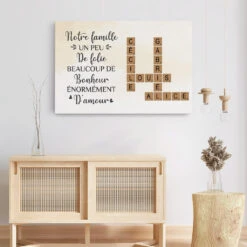 Famille Beaucoup D'Amour Sur Fond De Ciel Avec Mots Croisés - Cadeau Personnalisé | Toile Pour Famille -Vivelamode Soldes Magasin 3455CFR3 famille beaucoup damour sur fond de ciel avec mots croises toile famille personnalisable