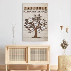 Ensemble Nous Formons Une Famille Version Bois Avec L'Arbre Généalogique - Cadeau Personnalisé | Toile Pour Famille -Vivelamode Soldes Magasin 3457CFR3 ensemble nous formons une famille version bois avec larbre genealogique toile famille personnalisee