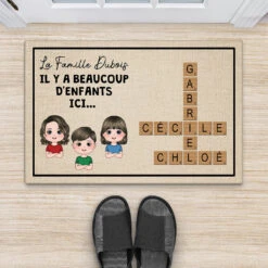 Il Y A Plein D'Enfants Ici Avec Mots Croisés - Cadeau Personnalisé | Paillasson Pour Famille -Vivelamode Soldes Magasin 3477DFR2 il y a plein denfants ici avec mots croises paillasson pour famille personnalise