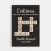 Notre Amour, Notre Histoire, Notre Maison Depuis Avec Mots Croisés - Cadeau Personnalisé | Toile Pour Famille -Vivelamode Soldes Magasin 3490CFR1 notre amour notre histoire notre maison depuis avec mots croises toile famille personnalisable