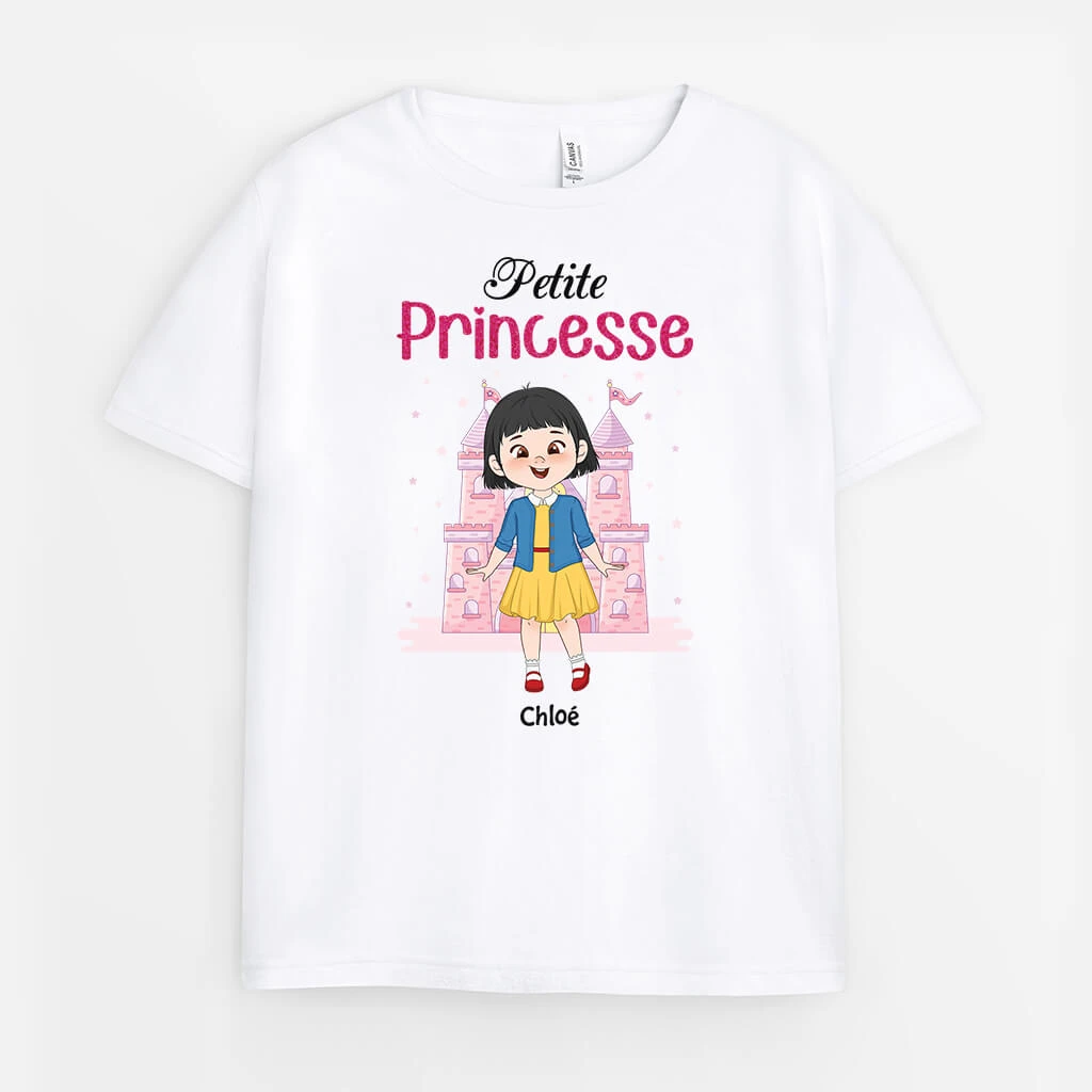 Petite Princesse - Cadeau Personnalisé | T-shirt Pour Enfant 2 Petite Princesse - Cadeau Personnalisé | T-shirt Pour Enfant – Image 2