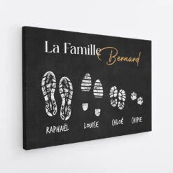 La Famille Avec Empreintes - Cadeau Personnalisé | Toile Pour Famille 4 La Famille Avec Empreintes - Cadeau Personnalisé | Toile Pour Famille -Vivelamode Soldes Magasin 3521CFR2 la famille avec empreintes toile personnalisable pour famille