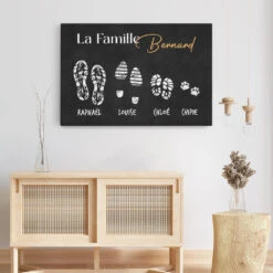 La Famille Avec Empreintes - Cadeau Personnalisé | Toile Pour Famille 5 La Famille Avec Empreintes - Cadeau Personnalisé | Toile Pour Famille -Vivelamode Soldes Magasin 3521CFR3 la famille avec empreintes toile personnalisable pour famille