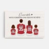 Ensemble Nous Formons Une Équipe De Rêve - Cadeau Personnalisé | Toile Pour Famille