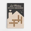 La Maison Est Là Où L'amour Réside - Cadeau Personnalisé | Toile Pour Famille