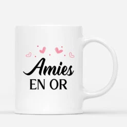 Amies En Or Version Mignonne - Cadeau Personnalisé | Mug Pour Meilleure Amie -Vivelamode Soldes Magasin 3641MFR3 amies en or version mignonne tasse personnalisee pour meilleure amie