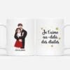 Je T'Aime Au-Delà Des Étoiles - Cadeau Personnalisé | Mug Pour Couple