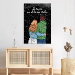 Je T'Aime Au-delà Des Étoiles Version Regarder Le Ciel - Cadeau Personnalisé | Toile Pour Couple -Vivelamode Soldes Magasin 3687CFR3 je taime au dela des etoiles version regarder le ciel toile personnalisable couple