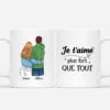 Je T'Aime Plus Fort Que Tout - Cadeau Personnalisé | Mug Pour Couple