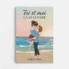 Toi Et Moi, Pour Toujours Au Bord De La Mer - Cadeau Personnalisé | Toile Pour Couple