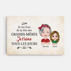 Je Me Fous De La Fête Des Grands-Mères - Cadeau Personnalisé | Toile Pour Mamie