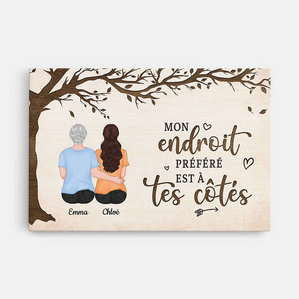 L'amour Entre Maman Et Fille - Cadeau Personnalisé | Toile Pour Maman 1 L'amour Entre Maman Et Fille - Cadeau Personnalisé | Toile Pour Maman