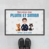 Bienvenue Chez Nous Version Cartoon - Cadeau Personnalisé |Paillasson Pour Amoureux Des Chats -Vivelamode Soldes Magasin 3859DFR1 paillasson chat personnalise bienvenue chez nous design cartoon 3859d5i0d 1a055c17 35fb 445d 8911 6a0e4cac9e1e