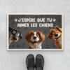 J'espère Que Tu Aimes Les Chiens Design Cartoon - Paillasson Personnalisé -Vivelamode Soldes Magasin 3872DFR1 paillasson personnalise aimer les chiens 3872DTN5C