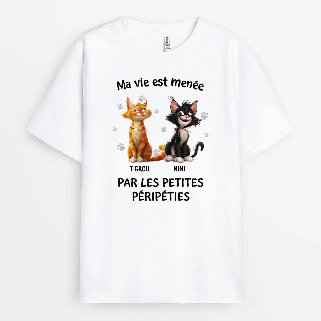 T-shirt Dessin Animé Chat 3D Personnalisé 1 T-shirt Dessin Animé Chat 3D Personnalisé