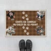 Chat En Charge - Cadeau Personnalisé | Paillasson Pour Amoureux Des Chats