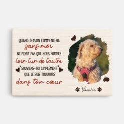 Toile Sans Moi Personnalisée Avec Photo Du Chien