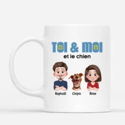 Toi Et Moi Et Notre Chien - Cadeau Personnalisé | Mug Pour Amoureux Des Animaux