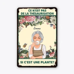 Si C'est Une Plante - Cadeau Personnalisé | Plaque En Métal Pour Femme -Vivelamode Soldes Magasin 4032EFR2 plaque en metal personnalisee pour femme si cest une plante 4032ET40H