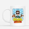 Papa Chien Design Cartoon Coloré - Cadeau Personnalisé | Mug Pour Amoureux Des Animaux