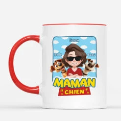 Papa Chien Design Cartoon Coloré - Cadeau Personnalisé | Mug Pour Amoureux Des Animaux -Vivelamode Soldes Magasin 4047MFR2 mug pour amoureux des chiens papa chien design cartoon colore 4047m5h0c