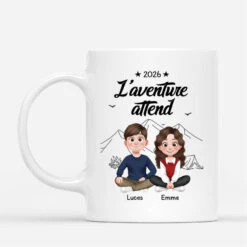 L'aventure Attend - Cadeau Personnalisé | Mug Pour Couple