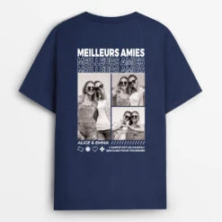 Meilleurs Amis Avec Photos - Cadeau Personnalisé | T-shirt Pour Amis