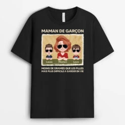 Papa De Garçons - Cadeau Personnalisé | T-shirt Pour Papa