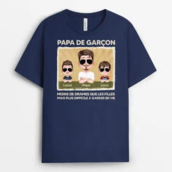 Papa De Garçons - Cadeau Personnalisé | T-shirt Pour Papa 3 Papa De Garçons - Cadeau Personnalisé | T-shirt Pour Papa -Vivelamode Soldes Magasin 4101AFR2 tee shirt papa personnalise papa de garcons 4101a8q0b