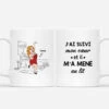 Mon Cœur M’a Mené Au Lit - Cadeau Personnalisé | Mug Humour Pour Femme -Vivelamode Soldes Magasin 4113MFR1 mug humour personnalise femme mon coeur m a mene au lit 4113m5q0a