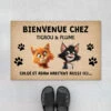 Bienvenue Chez Version Cartoon - Cadeau Personnalisé | Paillasson Pour Amoureux Des Chats -Vivelamode Soldes Magasin 4145DFR1 paillasson chat personnalise bienvenue chez design cartoon 4145d8i5d