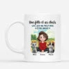 Une Fille Et Son Chat Design Cartoon Avec Tournesol - Cadeau Personnalisé | Mug Pour Amoureux Des Animaux
