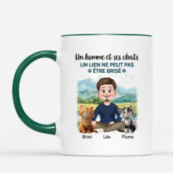 Une Fille Et Son Chat Design Cartoon Avec Tournesol - Cadeau Personnalisé | Mug Pour Amoureux Des Animaux -Vivelamode Soldes Magasin 4162MFR2 mug personnalise une fille et son chat design cartoon avec tournesol 4162m3k0d