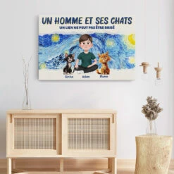 Une Fille Et Ses Chats Version Van Gogh - Cadeau Personnalisé | Toile Pour Amoureux Des Animaux -Vivelamode Soldes Magasin 4180CFR3 toile personnalisable une fille et ses chats version van gogh 4180ctk5d 7ccacdef 499c 4cce 982f e876cc6e8a8e