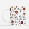 Maman Tenant Les Mains Avec Fleurs Élégantes - Cadeau Personnalisé | Mug Pour Maman