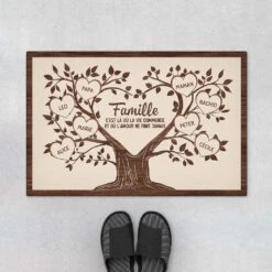 L'Arbre Familial - Cadeau Personnalisé | Paillasson Pour Famille