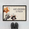 Nous Gouvernons La Maison Design Cartoon - Cadeau Personnalisé | Paillasson Pour Amoureux Des Chats -Vivelamode Soldes Magasin 4223DFR1 paillasson chat personnalise nous gouvernons la maison design cartoon 4223d8t5d