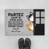 Partez Sauf Si Version Derrière La Porte - Cadeau Personnalisé | Paillasson Pour Amoureux Des Chats -Vivelamode Soldes Magasin 4249DFR1 paillasson personnalise chat partez sauf si version derriere la porte 4249d6m0d