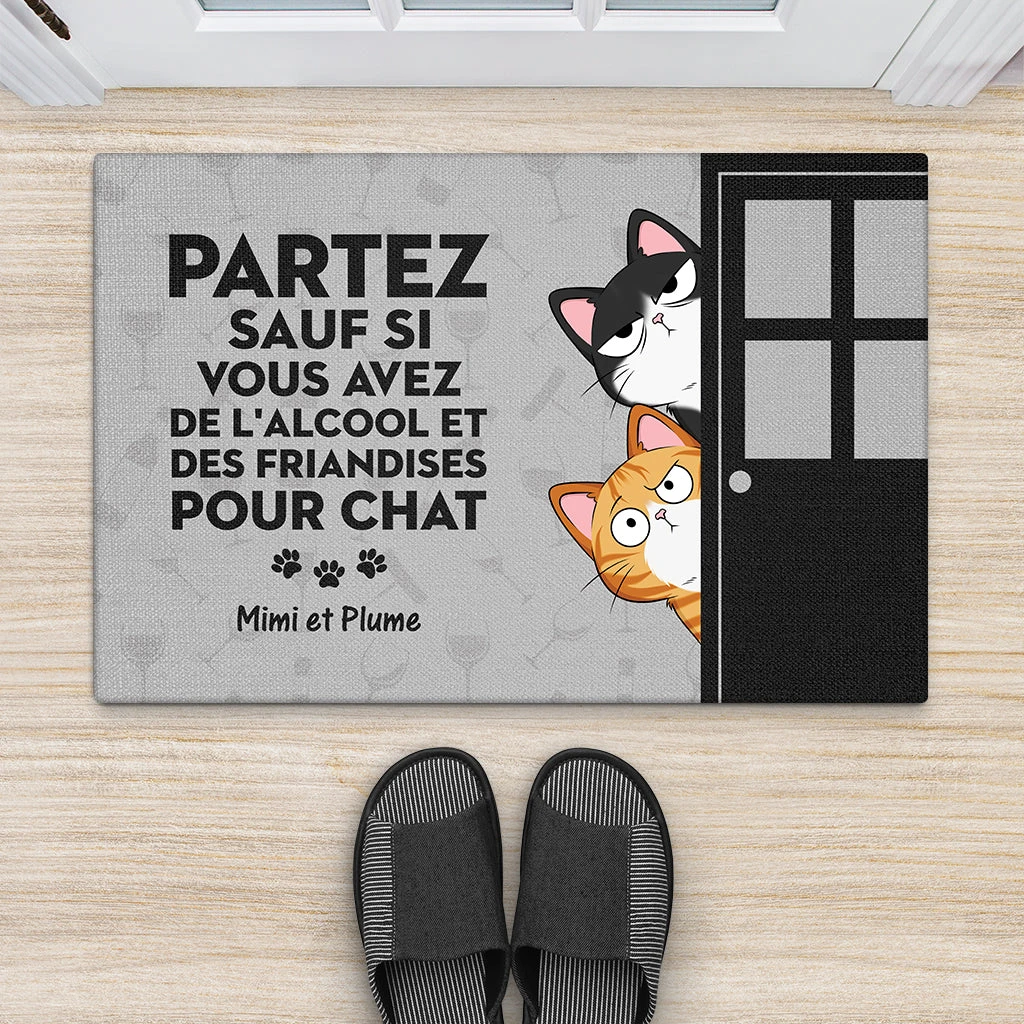 Partez Sauf Si Version Derrière La Porte - Cadeau Personnalisé | Paillasson Pour Amoureux Des Chats 2 Partez Sauf Si Version Derrière La Porte - Cadeau Personnalisé | Paillasson Pour Amoureux Des Chats – Image 2