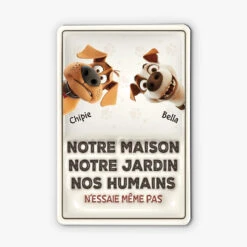 N'Essaie Même Pas 3D - Cadeau Personnalisé | Plaque Pour Amoureux Des Chiens